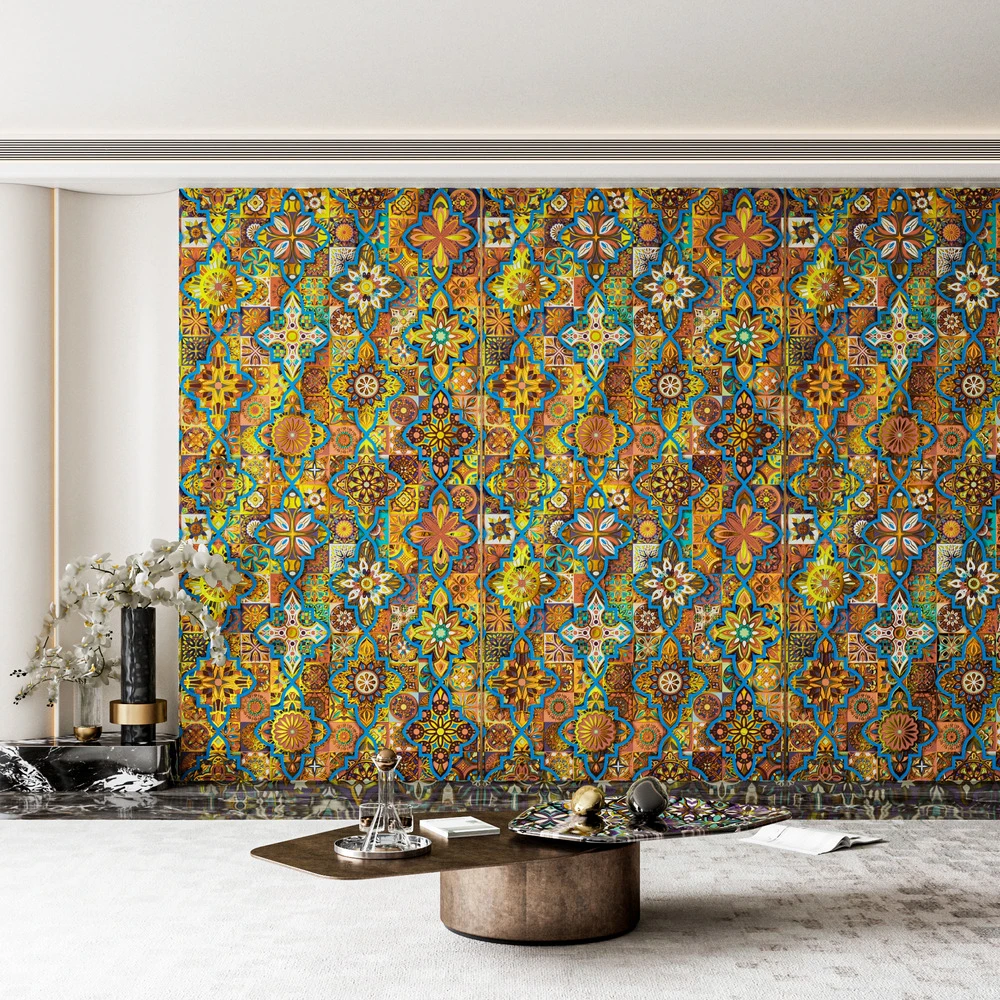 Garant&iacute;a del panel de pared de tablero de carb&oacute;n de bamb&uacute; texturizado, ign&iacute;fugo, moderno e impermeable para interiores Decoraci&oacute;n