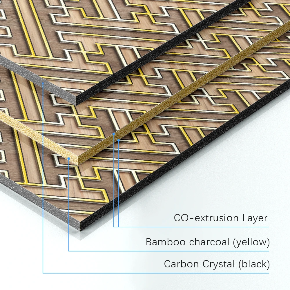 Tablero de carb&oacute;n de bamb&uacute; brillante Panel de pared de fibra de chapa Tablero de carb&oacute;n Tablero de carb&oacute;n de bamb&uacute; s&oacute;lido Tablero