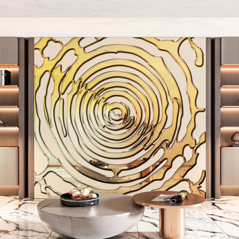 Panel de pared de WPC de carb&oacute;n de bamb&uacute; de PVC con efecto de piedra de carb&oacute;n de bamb&uacute; de 5 mm para decoraci&oacute;n de interiores de villas Decoraci&oacute;n