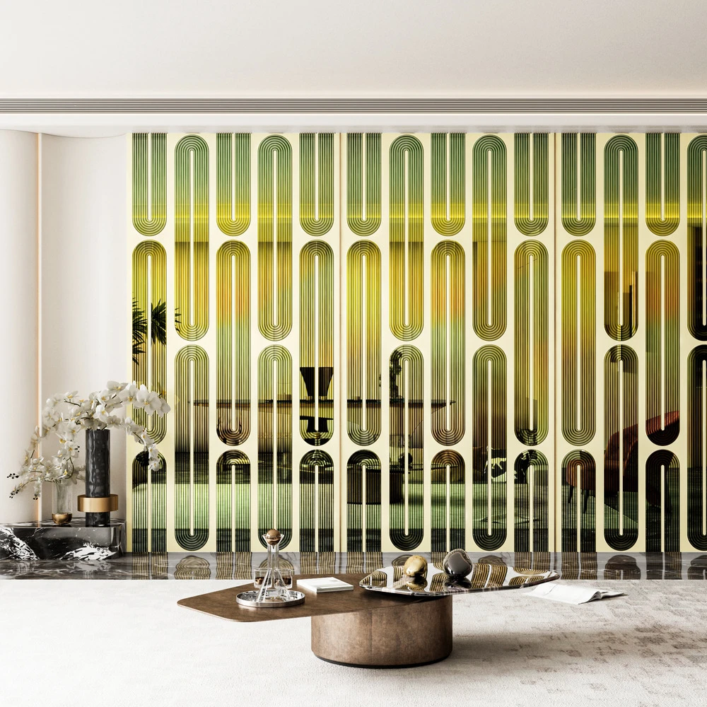 Panel de pared de carb&oacute;n de bamb&uacute; al por mayor Panel de cristal de carbono decorativo interior Panel de bamb&uacute; de chapa de madera de grano de madera para Hotel