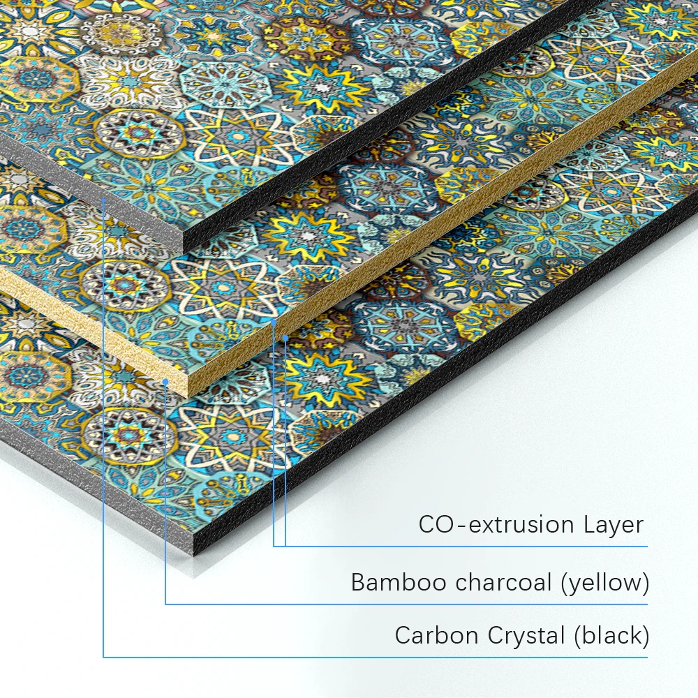 Panel de pared decorativo de carb&oacute;n de bamb&uacute;, Panel de pared de Pvc, Panel de pared de fibra de bamb&uacute; de Wpc