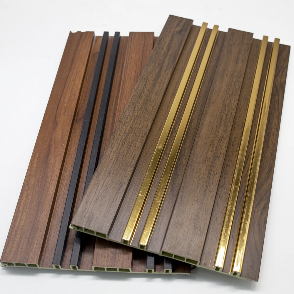 Pared interior de WPC para interiores, compuesto decorativo de WPC resistente a los impactos, impermeable y resistente al agua, para interiores, con chapa de madera impermeable para interiores Placas de paneles