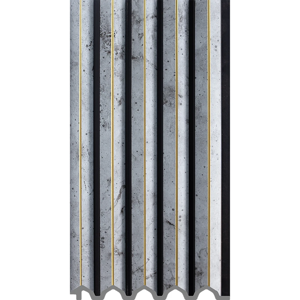 Panel de pared de PS ligero personalizado con funci&oacute;n impermeable dise&ntilde;o interior curvo para decoraci&oacute;n del hogar