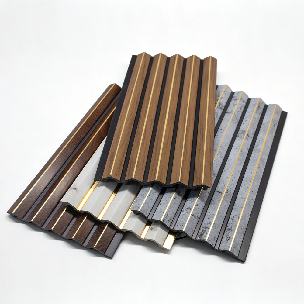 Panel de pared decorativo moderno de PS, dise&ntilde;o de pl&aacute;stico alternativo de madera y espuma polim&eacute;rica, duradero y liviano para paredes interiores