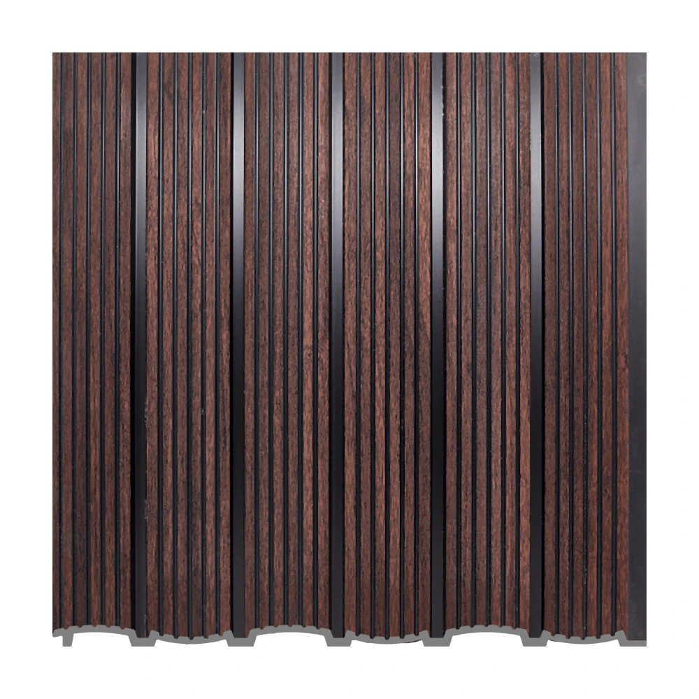 Decoraci&oacute;n de interiores Panel de pared de listones 3D Decoraci&oacute;n con ranuras Panel de pared de madera PS