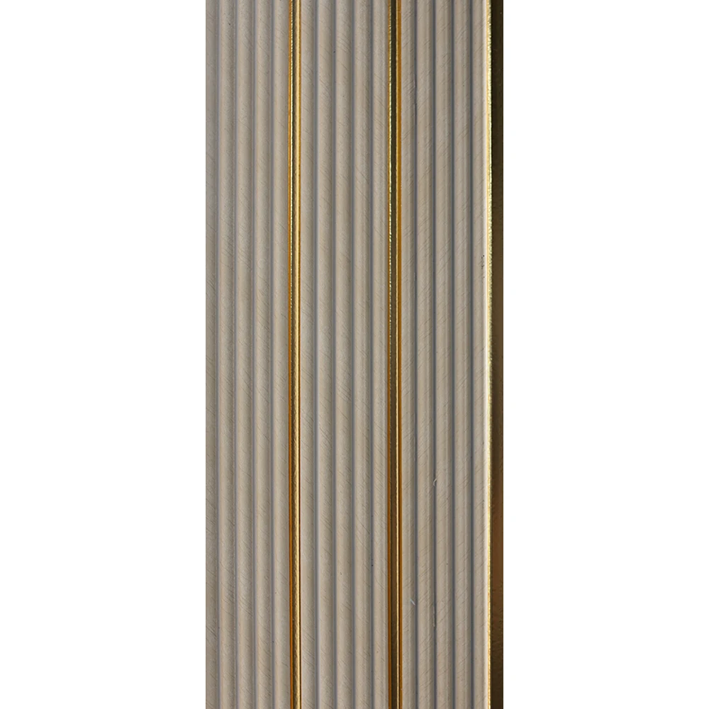 Panel de pared de PS de lujo Poliestireno de alta densidad Tablero de listones decorativo impermeable Revestimiento de pared de carb&oacute;n 3D Escalera de ba&ntilde;o
