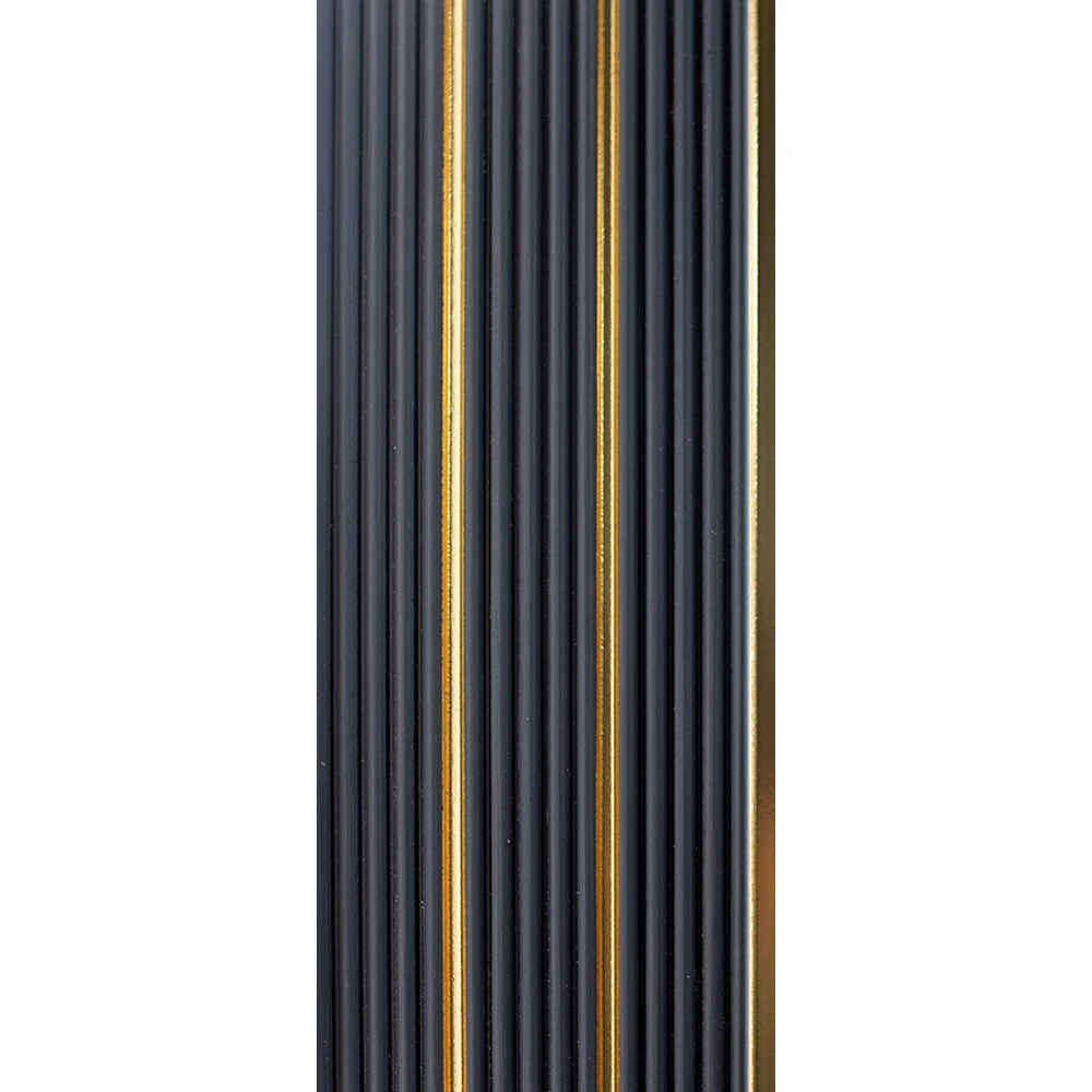 Panel de pared de PS de lujo Poliestireno de alta densidad Tablero de listones decorativo impermeable Revestimiento de pared de carb&oacute;n 3D Escalera de ba&ntilde;o