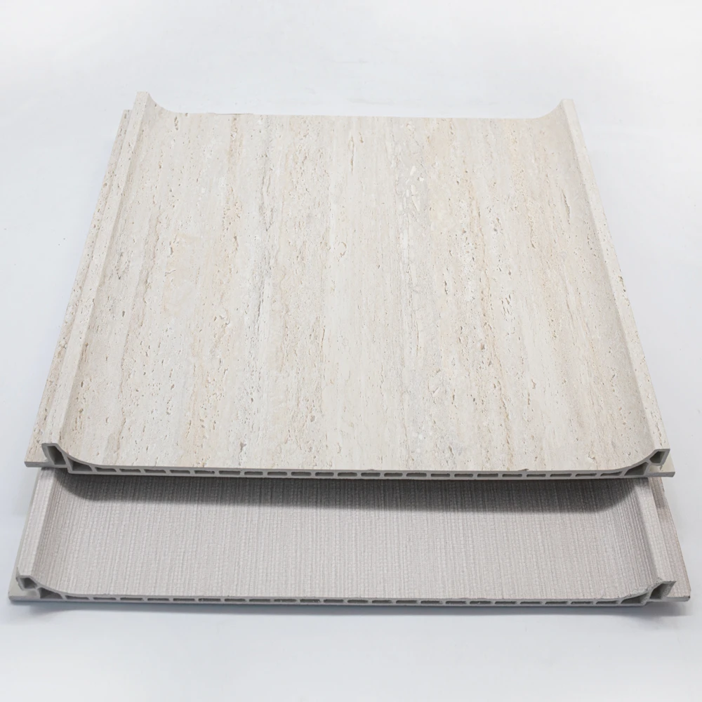 Paneles de pared interiores modernos, compuestos de madera y pl&aacute;stico impermeables, suministrados de f&aacute;brica Panel de pared decorativo de WPC para interiores de hogares