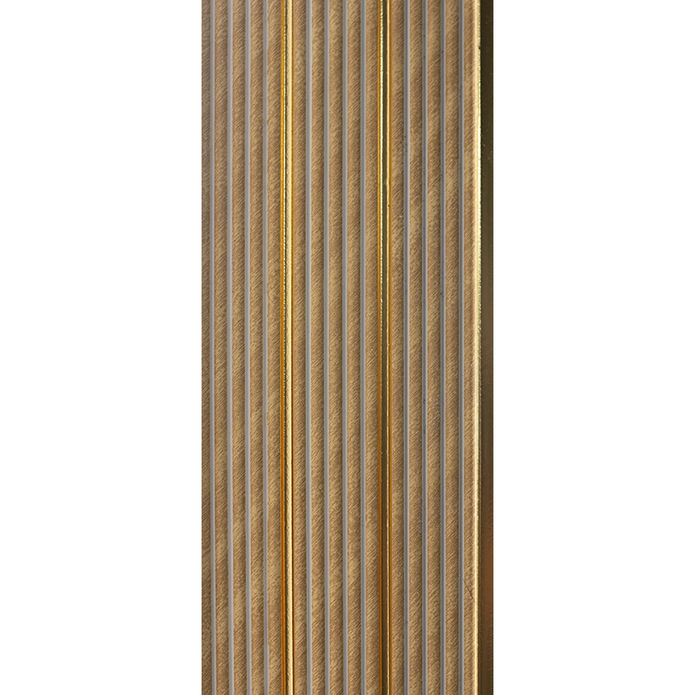 Panel de pared de PS de lujo Poliestireno de alta densidad Tablero de listones decorativo impermeable Revestimiento de pared de carb&oacute;n 3D Escalera de ba&ntilde;o