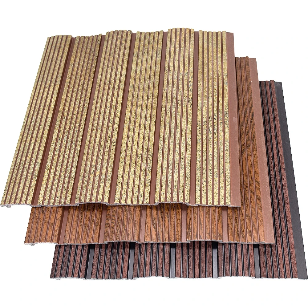 Decoraci&oacute;n de interiores Panel de pared de listones 3D Decoraci&oacute;n con ranuras Panel de pared de madera PS