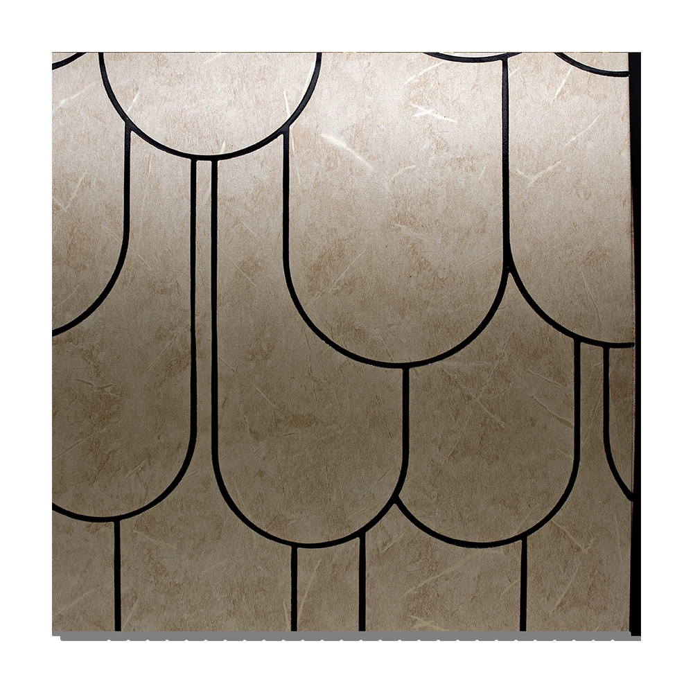 Moderno Dise&ntilde;o Panel de pared decorativo PS WPC Panel de pared de poliestireno Antiest&aacute;tico A prueba de humedad Patr&oacute;n geom&eacute;trico Hogar