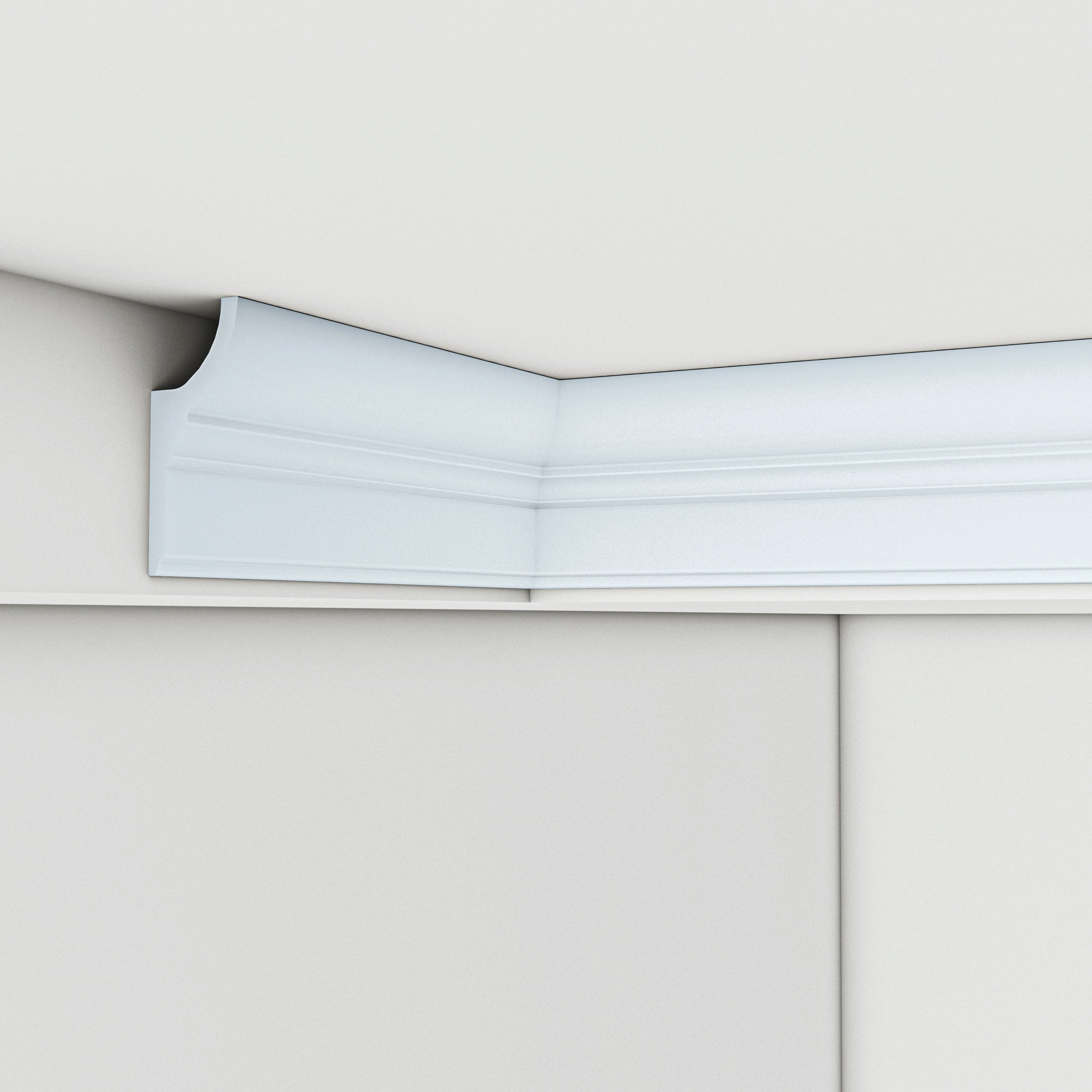 Rodapi&eacute; de piso moderno, fald&oacute;n de pared de PS, impermeable, liviano y f&aacute;cil de instalar