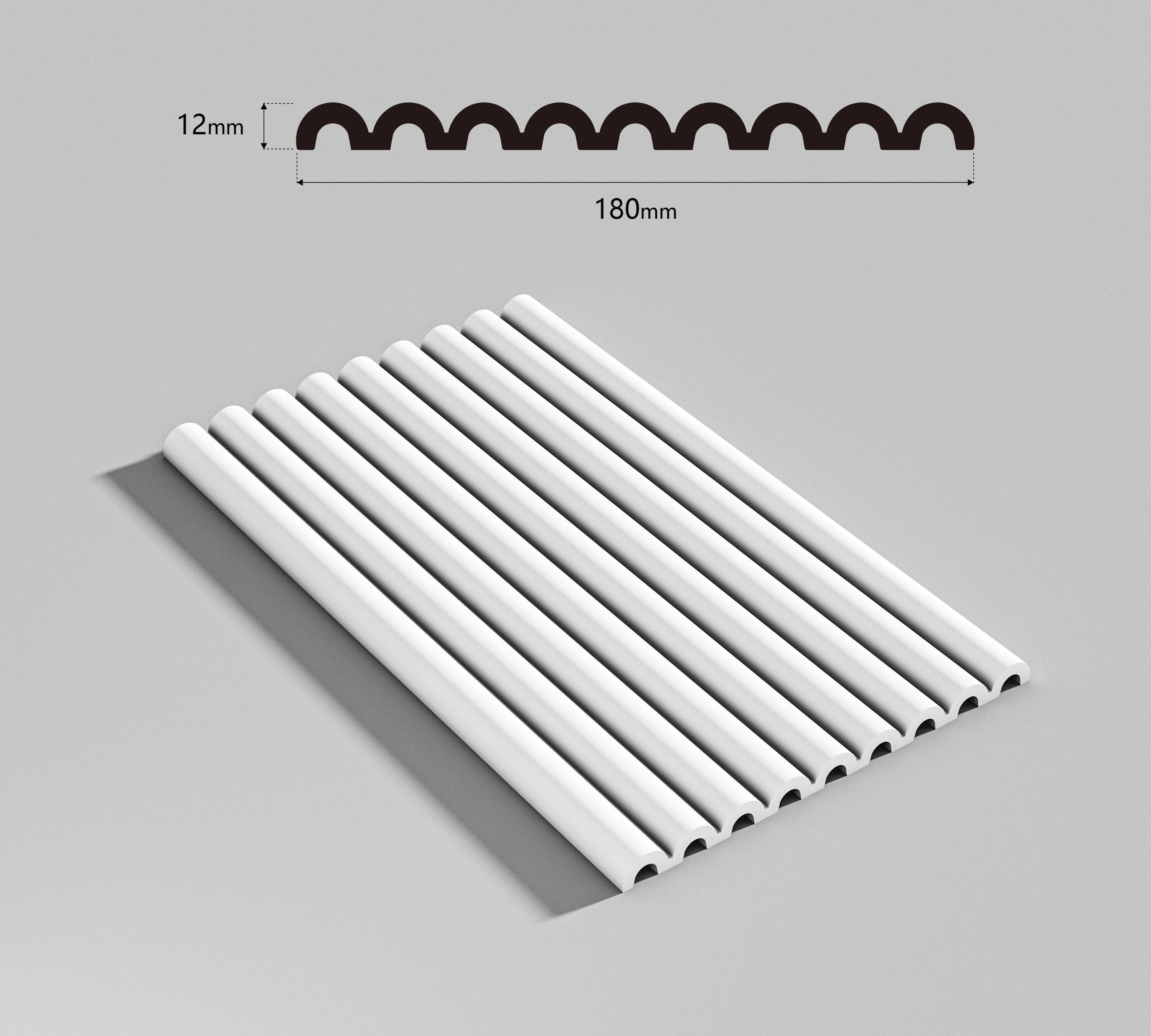 Rodapi&eacute; de piso moderno, fald&oacute;n de pared de PS, impermeable, liviano y f&aacute;cil de instalar